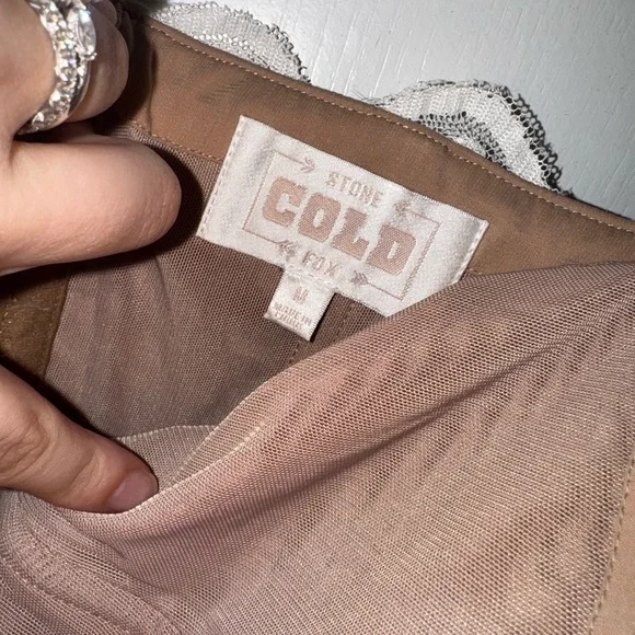 Stone Cold Fox Strapless White Lace Dress - Picture 5 of 13